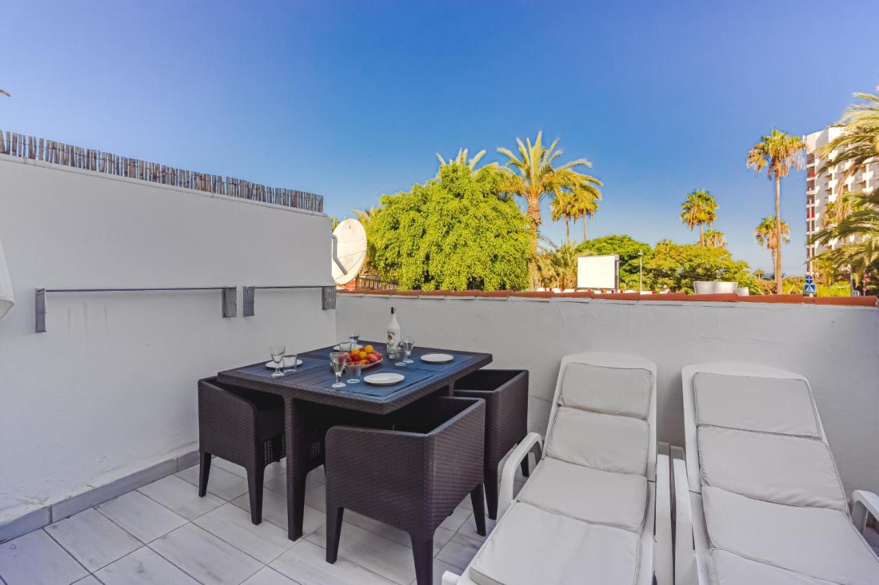 Fantastic Large Studio In Front Of Beach Heated Pool Wifi Арона Экстерьер фото