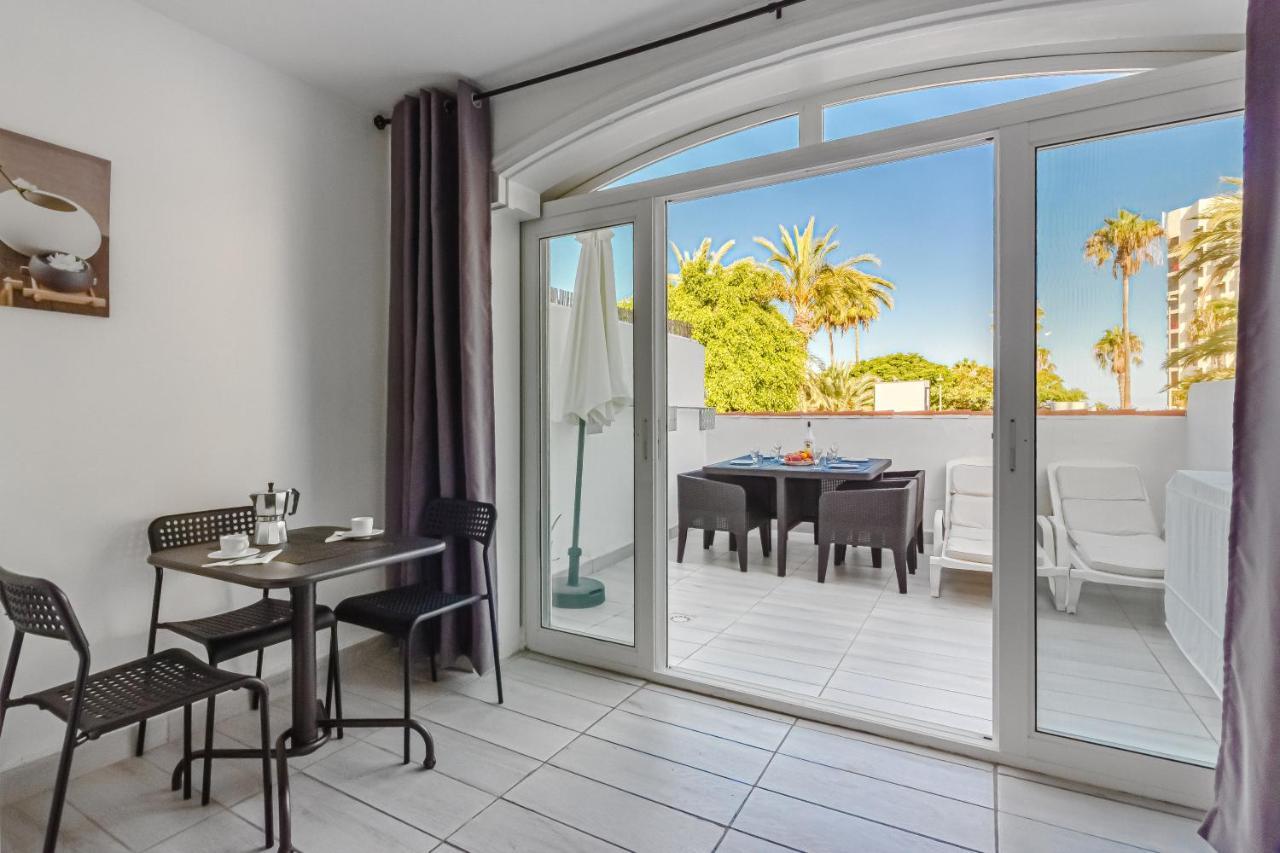 Fantastic Large Studio In Front Of Beach Heated Pool Wifi Арона Экстерьер фото